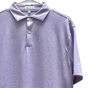 Peter Millar Purple Short Sleeve Golf Polo Shirt Men's Size Medium